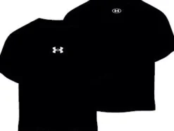 T-SHIRT A MANICA CORTA JUNIOR UNDER ARMOUR CROP SPORTSTYLE LOGO 1380878 001