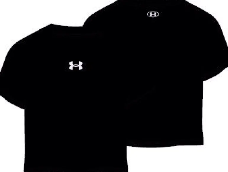 T-SHIRT A MANICA CORTA JUNIOR UNDER ARMOUR CROP SPORTSTYLE LOGO 1380878 001