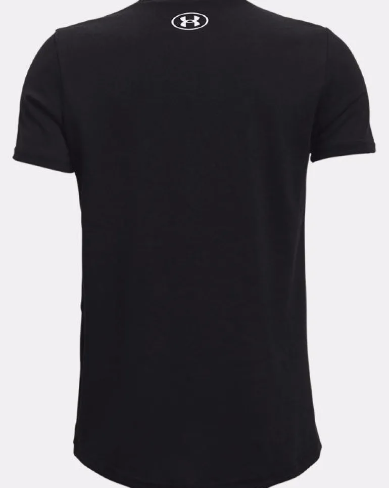 T-SHIRT A MANICA CORTA JUNIOR UNDER ARMOUR SPORTSTYLE LOGO BLACK 1363282 0001