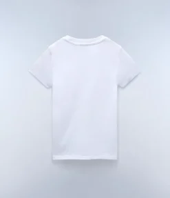 T-SHIRT A MANICA CORTA JUNIOR NAPAPIJRI SALIS 2 BRIGHT WHITE NP0A4GEH 002