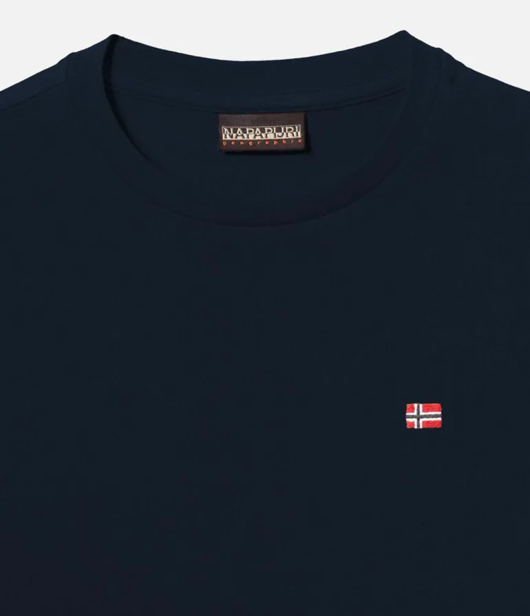 T-SHIRT A MANICA CORTA JUNIOR NAPAPIJRI SALIS 2 BLU MARINE NP0A4GEH 176