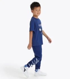 T-SHIRT A MANICA CORTA JUNIOR DIADORA LOGO SALTIRE NAVY 102.180953 60024