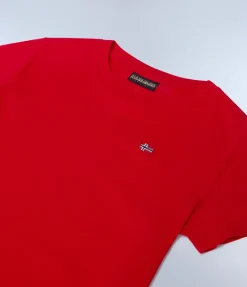 T-SHIRT A MANICA CORTA JUNIOR NAPAPIJRI SALIS 2 RED GOJI NP0A4GEH R06