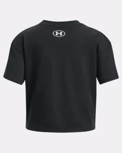 T-SHIRT A MANICA CORTA JUNIOR UNDER ARMOUR CROP SPORTSTYLE LOGO 1380878 001