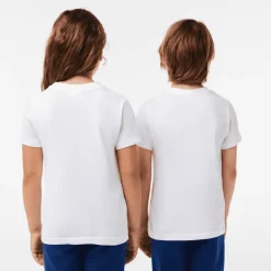 T-SHIRT A MANICA CORTA JUNIOR LACOSTE TJ1122 001