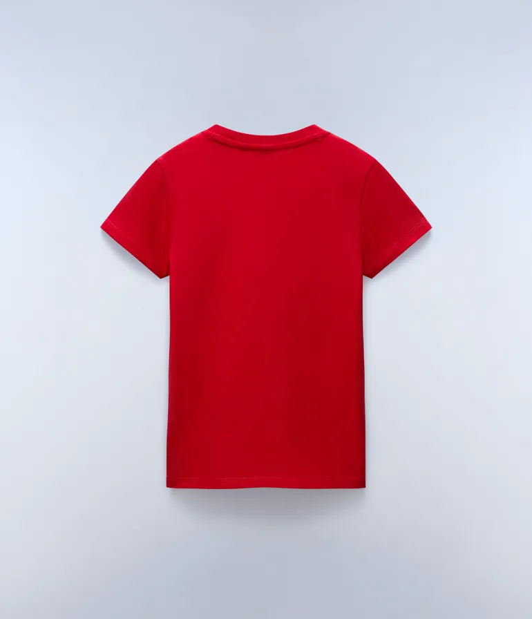 T-SHIRT A MANICA CORTA JUNIOR NAPAPIJRI SALIS 2 RED GOJI NP0A4GEH R06