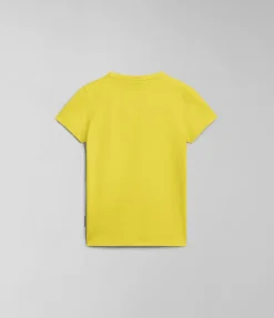 T-SHIRT A MANICA CORTA JUNIOR NAPAPIJRI K S-KITIK YELLOW VISIBLE NP0A4HTF Y1K
