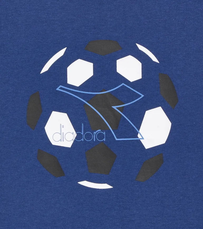 T-SHIRT A MANICA CORTA JUNIOR DIADORA LOGO SALTIRE NAVY 102.180953 60024
