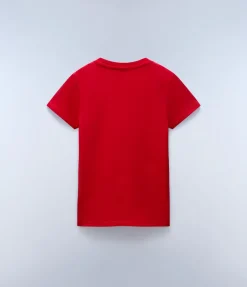 T-SHIRT A MANICA CORTA JUNIOR NAPAPIJRI SALIS 2 RED GOJI NP0A4GEH R06