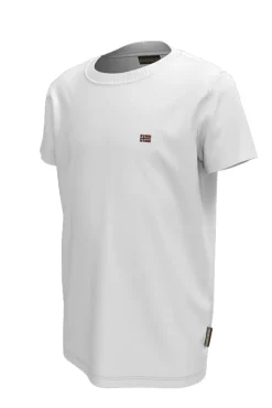 T-SHIRT A MANICA CORTA JUNIOR NAPAPIJRI SALIS 2 BRIGHT WHITE NP0A4GEH 002