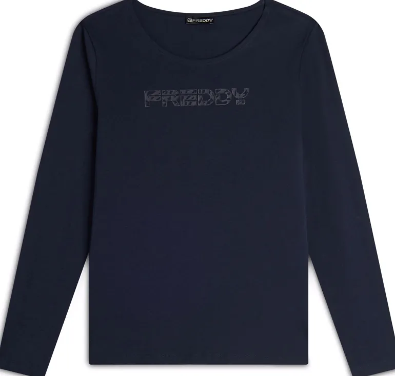 T-SHIRT A MANICA LUNGA DA DONNA FREDDY F4WCRT4 B109