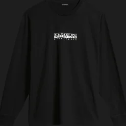 T-SHIRT A MANICA LUNGA DA UOMO NAPAPIJRI S-BOX LS 3 BLACK Â NP0A4GK7 041