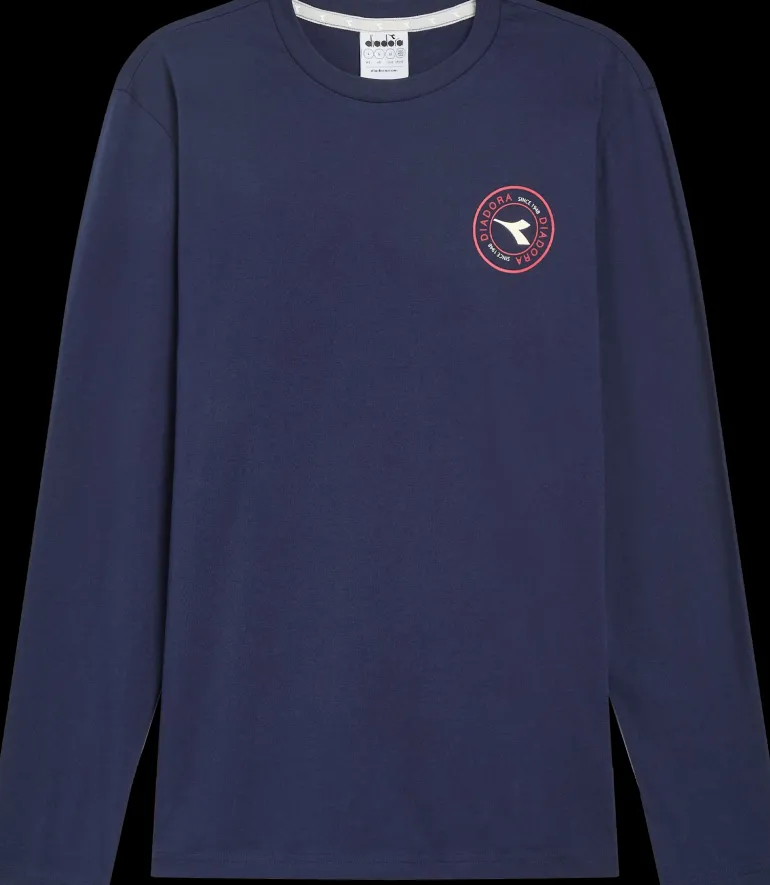T-SHIRT A MANICA LUNGA DA UOMO DIADORA ESS. SPORTS CLASSIC NAVY 102.181185 60062