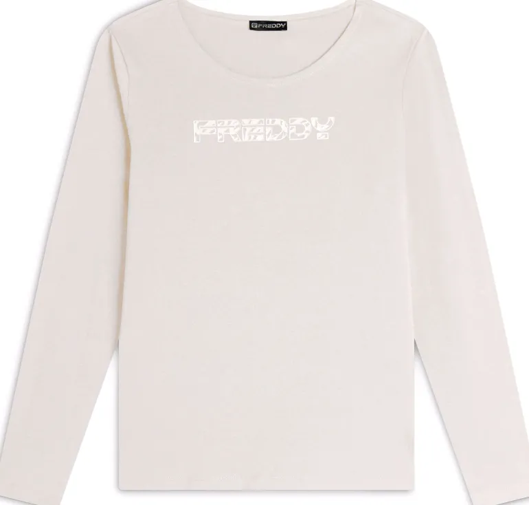T-SHIRT A MANICA LUNGA DA DONNA FREDDY F4WCRT4 Z102