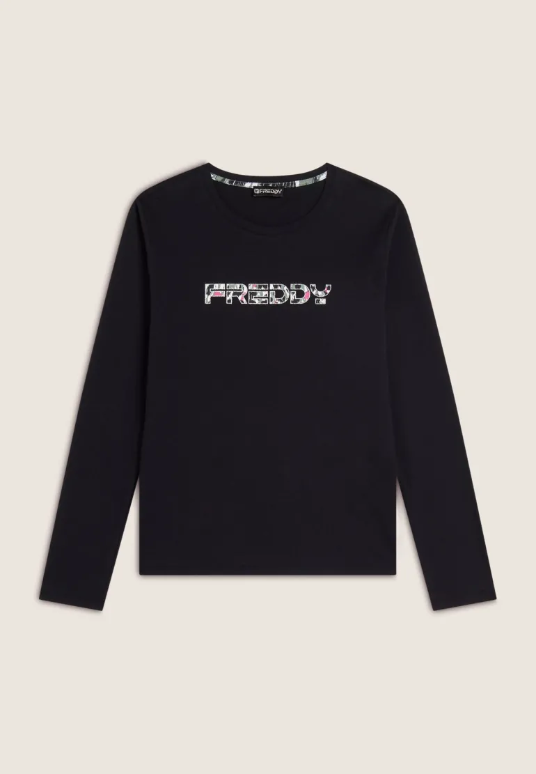 T-SHIRT A MANICA LUNGA DA DONNA FREDDY F4WMVT3 N