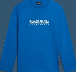 T-SHIRT A MANICA LUNGA JUNIOR NAPAPIJRI K S-BOX LS 1 BLUE CLASSIC NP0A4GNI B2I