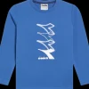 T-SHIRT A MANICA LUNGA JUNIOR DIADORA LOGO BLUE BYZANTINE 102.181439 60025