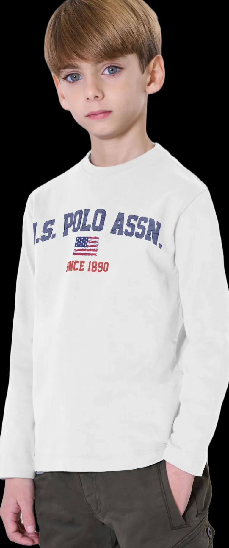T-SHIRT A MANICA LUNGA JUNIOR US POLO LS US40568003 101