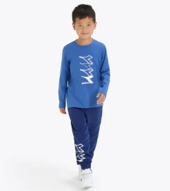 T-SHIRT A MANICA LUNGA JUNIOR DIADORA LOGO BLUE BYZANTINE 102.181439 60025