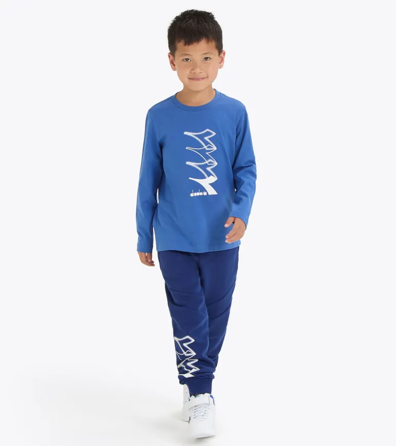 T-SHIRT A MANICA LUNGA JUNIOR DIADORA LOGO BLUE BYZANTINE 102.181439 60025