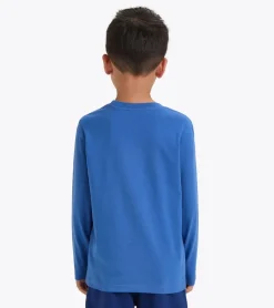 T-SHIRT A MANICA LUNGA JUNIOR DIADORA LOGO BLUE BYZANTINE 102.181439 60025