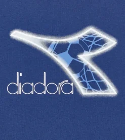 T-SHIRT A MANICA LUNGA JUNIOR DIADORA LOGO SALTIRE NAVY 102.181439 60024