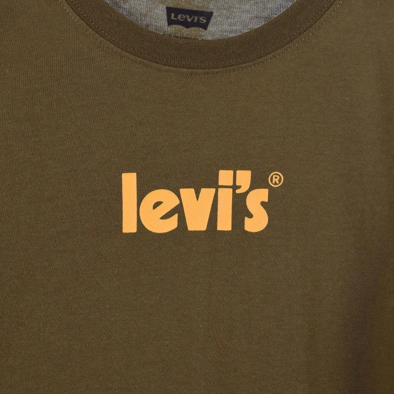 T-SHIRT BAMBINO MANICA LUNGA LEVI'S POSTER LOGO TEE EG560 E1F