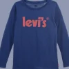 T-SHIRT DA BAMBINO LEVI'S MANICA LUNGA POSTER LOGO EG551 BA5
