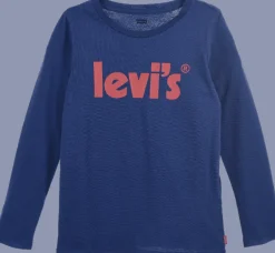 T-SHIRT DA BAMBINO LEVI'S MANICA LUNGA POSTER LOGO EG551 BA5