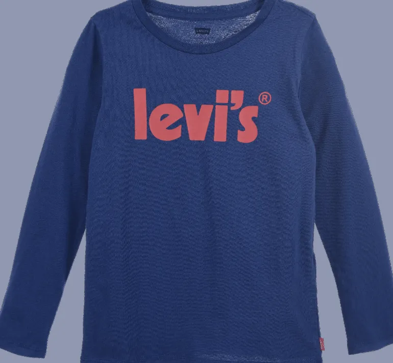 T-SHIRT DA BAMBINO LEVI'S MANICA LUNGA POSTER LOGO EG551 BA5