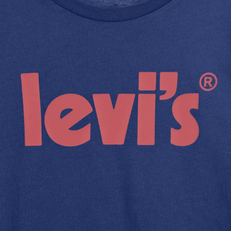T-SHIRT DA BAMBINO LEVI'S MANICA LUNGA POSTER LOGO EG551 BA5
