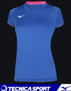 T-SHIRT DA DONNA MANICA CORTA TEAM CORE AZZURRA