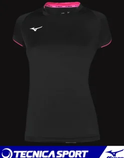 T-SHIRT DA DONNA MANICA CORTA TEAM CORE NERA