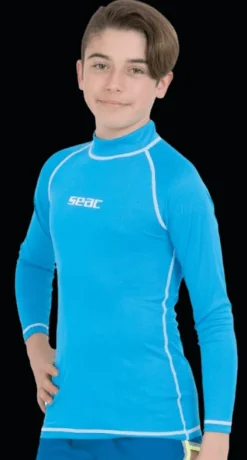 T-SHIRT SUN LONG SEAC SUB BOY AZZURRO