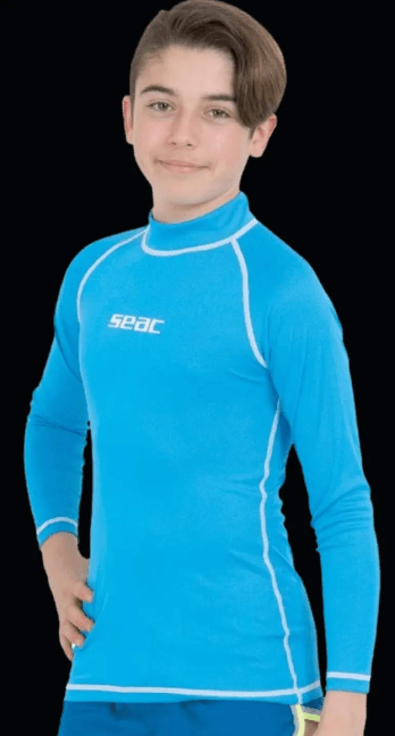 T-SHIRT SUN LONG SEAC SUB BOY AZZURRO