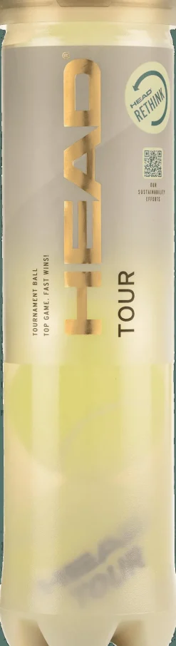 TUBO DA 4 PALLINE DA TENNIS HEAD TOUR