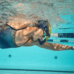TUBO FRONTALE AQUASPHERE FOCUS SNORKEL NAVY BLUE BRIGHT YELLOW 0471=