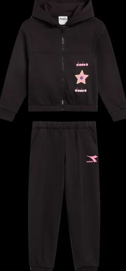 TUTA JUNIOR DIADORA HD FZ LOGO BLACK 102.180962 80013