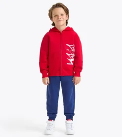 TUTA JUNIOR DIADORA HD FZ LOGO RED SALSA 102.180956 45080