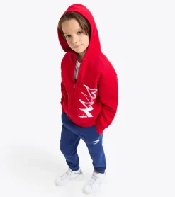 TUTA JUNIOR DIADORA HD FZ LOGO RED SALSA 102.180956 45080