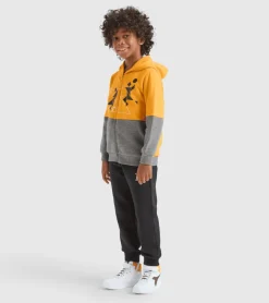 TUTA JUNIOR DIADORA TRACKSUIT HD FZ TWISTER 102.178704 40015 ARANCIO/GRIGIA/BLU