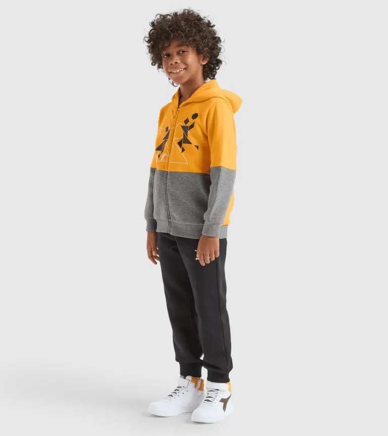 TUTA JUNIOR DIADORA TRACKSUIT HD FZ TWISTER 102.178704 40015 ARANCIO/GRIGIA/BLU