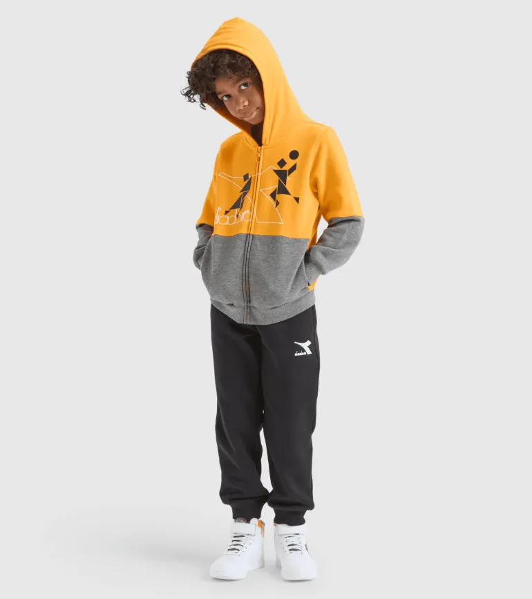 TUTA JUNIOR DIADORA TRACKSUIT HD FZ TWISTER 102.178704 40015 ARANCIO/GRIGIA/BLU